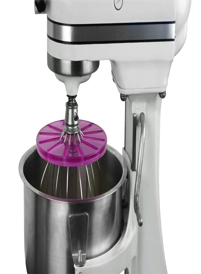 WHISK WIPER ممسحة الخفاقة Whisk Wiper® PRO متوافقة مع خلاطات KitchenAid ذات الوعاء القابل للرفع - اخلط بدون فوضى - الإكسسوار الأمثل لخلاطات الطعام - متوافقة فقط مع الخفاقات ذات 6 أسلاك (اللون: بنفسجي) - Image 1